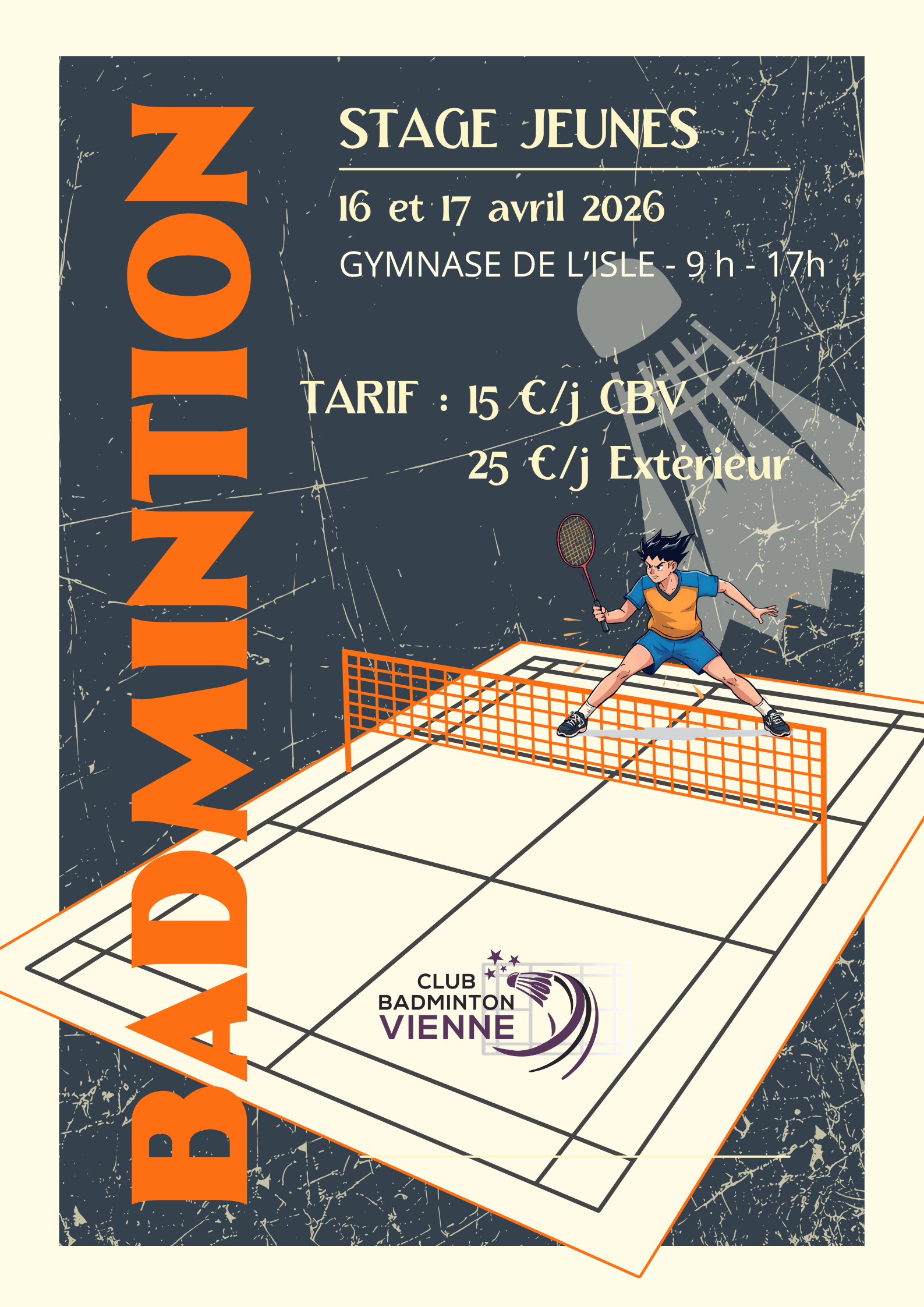 Stage CBV38 Jeunes Avril